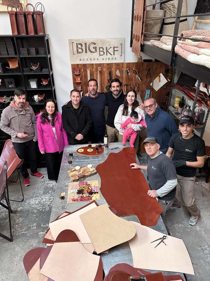Argentina: Leather Butterfly Chair Workshop Tour with Wine - From selected leather to a finished chair