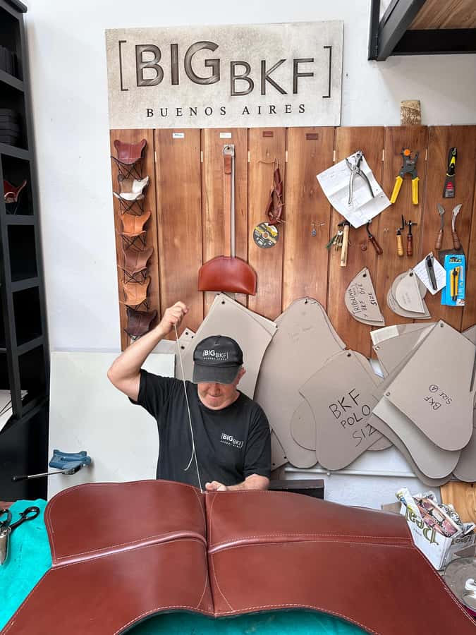 Argentina: Leather Butterfly Chair Workshop Tour with Wine - Meeting the Palermo family and hearing the craft story