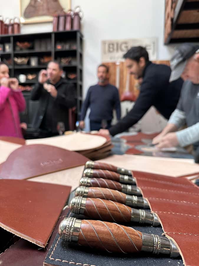 Argentina: Leather Butterfly Chair Workshop Tour with Wine - Finding the gray workshop marked Año 1921