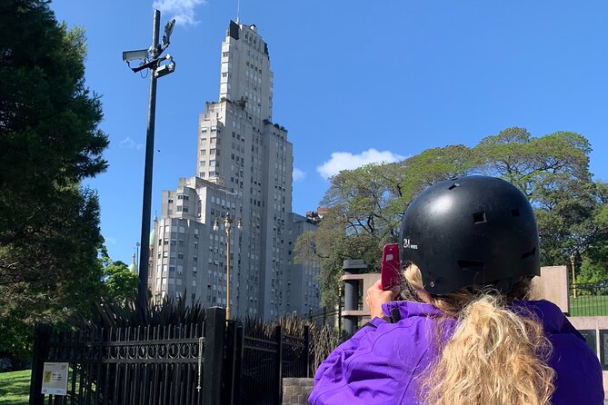 Argentine Women Bike Tour - Remembering Women at the Malvinas Monument