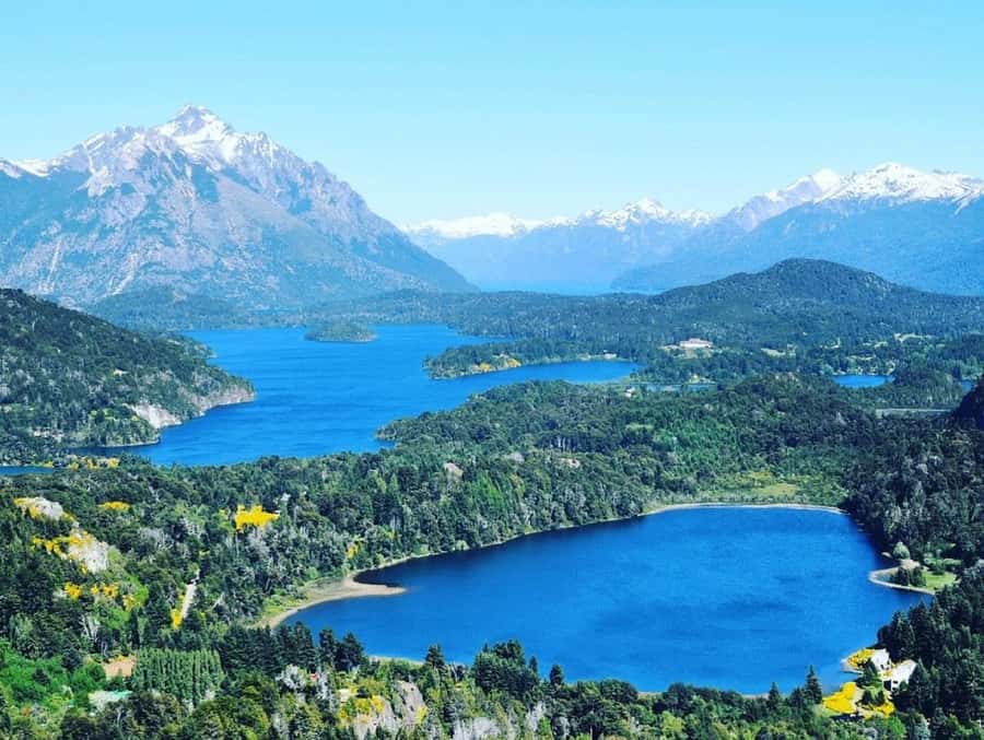 Bariloche "Small Circuit" with Chairlift Campanario Hill - Playa Bonita and the first view toward Isla Huemul