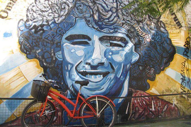 Bike Tour: Urban Art in Buenos Aires - The Messi mural brings the route back to football