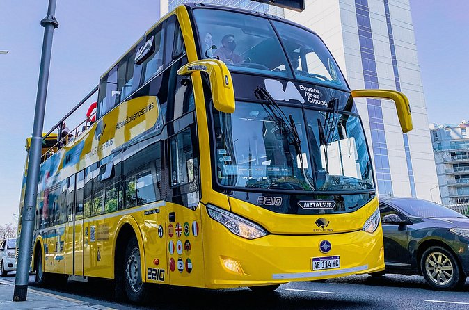 Buenos Aires Bus Hop On-Hop Off and Exclusive Benefits - The Obelisk and Avenida 9 de Julio