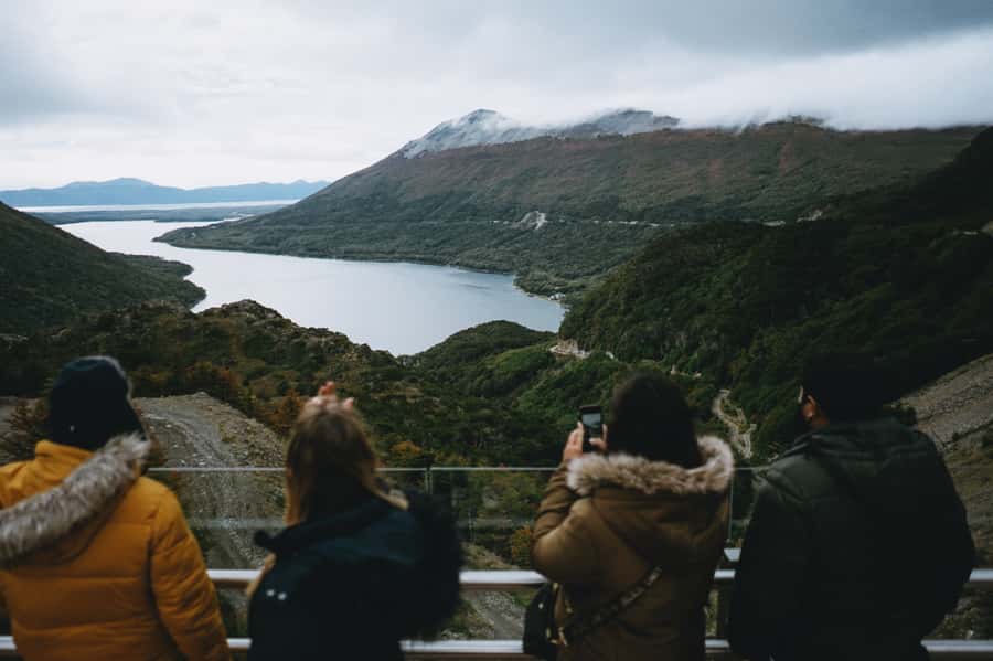 Crossing the Andes: Fagnano and Escondido lakes with lamb - Leaving Ushuaia on National Route 3