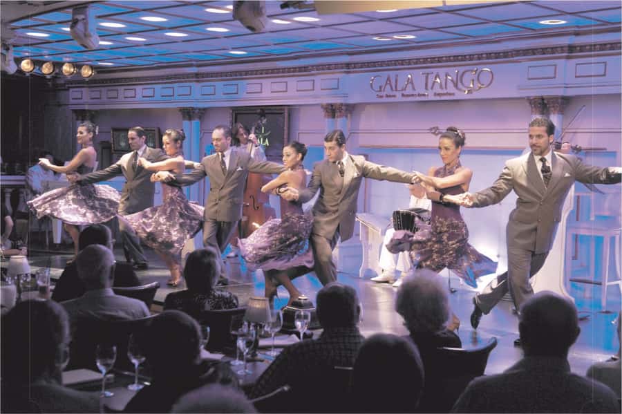 From Buenos Aires: Gala Tango Show Ticket with Upgrades - The stage: four dancing pairs and more than 30 artists
