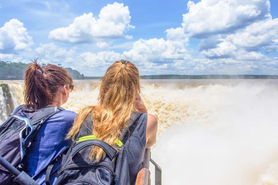 From Foz do Iguaçu: Argentinian Iguazu Falls with Boat Ride - Gran Aventura, the boat ride under the falls