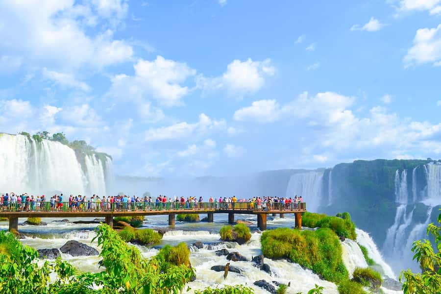 From Foz do Iguaçu: Brazilian Side of the Falls with Ticket - The One-Kilometer Walkway