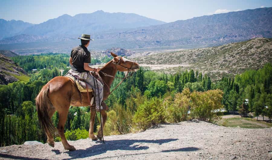 From Mendoza: Sunset Horseback Ride and Asado in the Andes - Riding through the Andes at sunset
