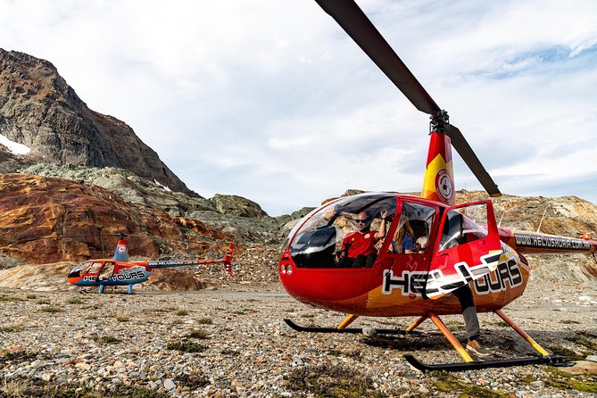 Helicopter Overflight - Landing in the Cordillera - A30 - The Andes landing and champagne toast