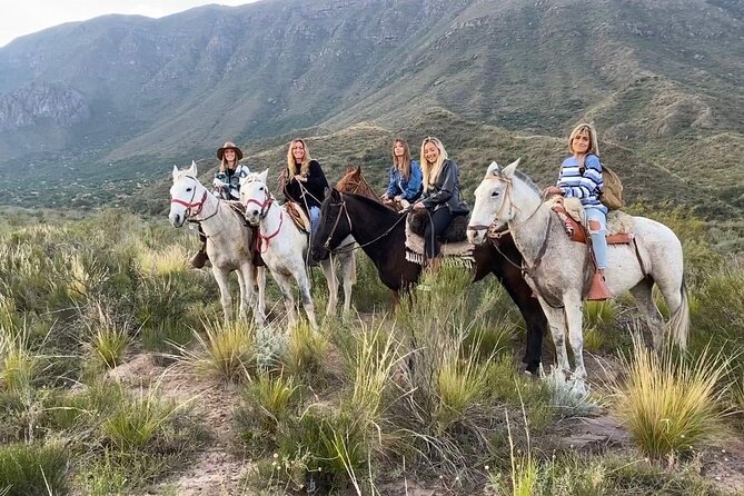 Horseback riding at sunset - Riding into the Cordillera at sunset