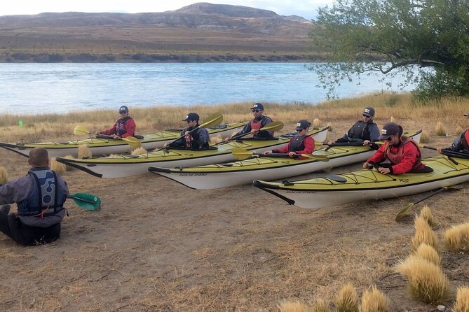 Kayak and Trekking Rio La Leona - Leaving the Kayaks for the Petrified Forest
