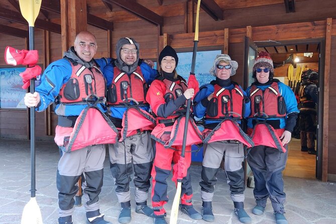 Kayak Perito Moreno Gateways Lunch and Transfer from Calafate - Getting ready for cold glacial water