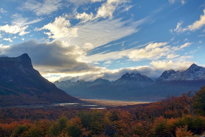 Lakes District 4x4 Full-Day Tour with Lunch from Ushuaia - Leaving Ushuaia through Tierra Mayor Valley