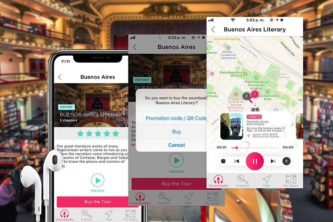 Literature Self-Guided Audio Tour in Buenos Aires - What the $6.72 price really buys