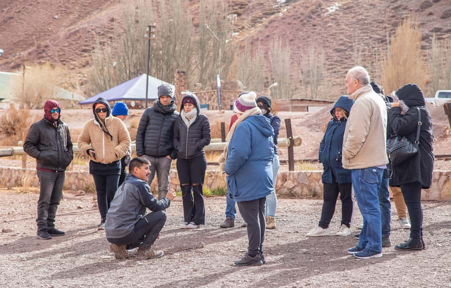 Mendoza: Aconcagua, Uspallata & Puente del Inca Day Trip - Las Cuevas at 3,200 meters