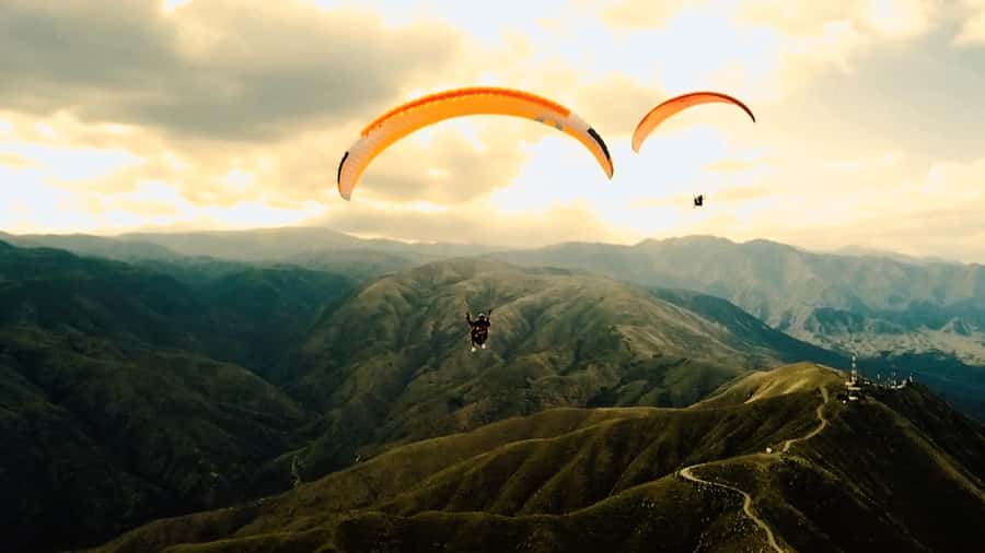Mendoza: Paragliding Tandem Flight with Instructor - HD Photos and Video After Landing