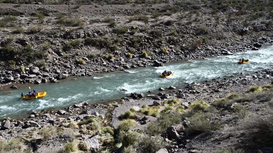 Mendoza River Rafting Adventure - After the rapids, time beside the river