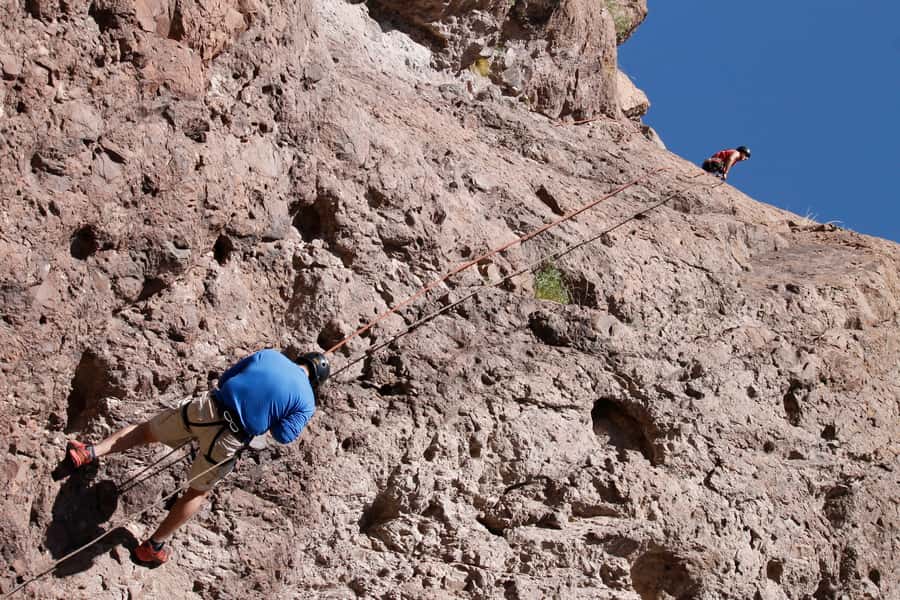Mendoza: Trekking, Abseiling and Zipline - Lunch, the operations base, and the pool
