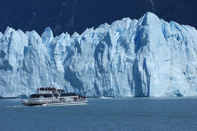 National Park - Perito Moreno Glacier - (Optional Nautic Safari) - The optional boat ride below the ice wall