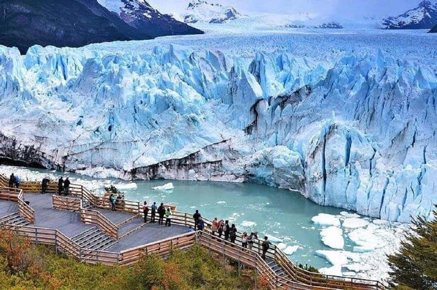 Perito Moreno Full Day Minitrekking with Transfer & Walkways - Fitting crampons and helmets at the glacier