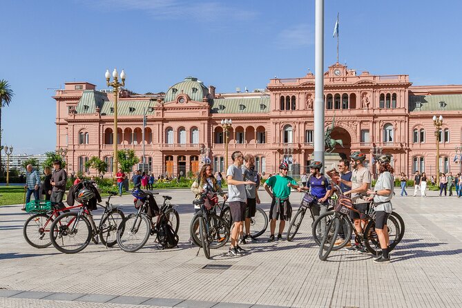 Private Full Day Bike Tour Around Buenos Aires with Local Host - Paseo del Bajo leads toward old Buenos Aires