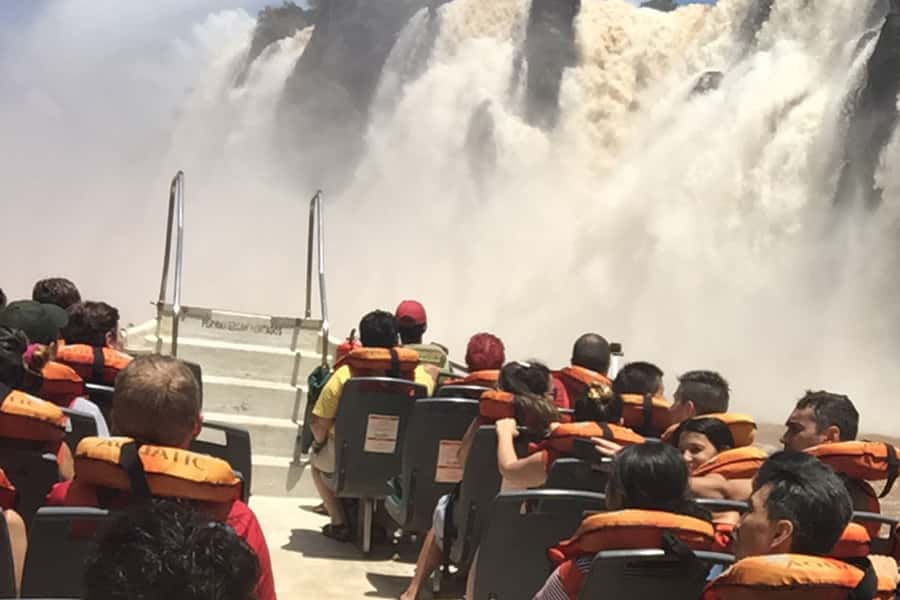 Puerto Iguazú: Iguazú Falls Adventure with 4WD & Boat Ride - The Superior Circuit from above
