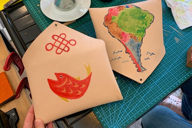Put together a custom leather and tasting envelope - Meeting Guadalupe and hearing the leather story