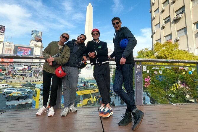 Tour Buenos Aires in one day on Electric Scooters - Retiro, war memory, and Plaza General San Martín